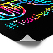 Poster Bonjour Enseignant Été Hors Service Dernier Jour D (Coin)