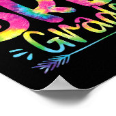 Poster Bonjour Enseignants de 3e année Étudiants Tie Dye  (Coin)