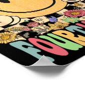 Poster Bonjour Enseignants de 4e année Étudiante de 4e an (Coin)