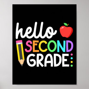 Poster Bonjour Équipe de 2e année de retour à l'école T
