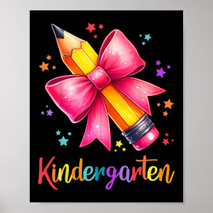 Poster Bonjour Équipe de Maternelle Crayon Mignon Profess