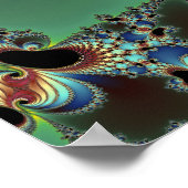 Poster Bonjour - Fractal (Coin)