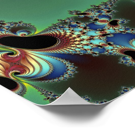 Poster Bonjour - Fractal (Coin)