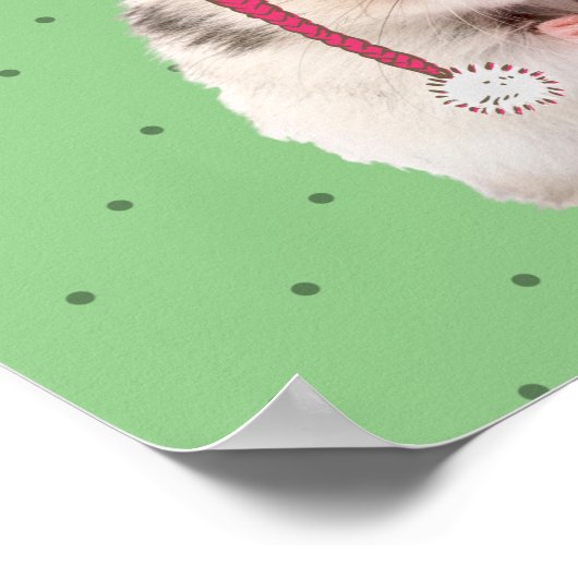 Poster Bonjour Hug Hamster (Coin)