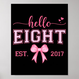 Poster Bonjour Huit Établi 2017 Coquette Arc 8e Anniversa