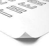 Poster Bonjour Il Minimaliste Lettre Plan (Coin)