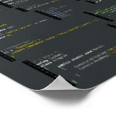 Poster Bonjour le monde en 34 langues (Coin)