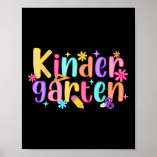Poster Bonjour maternelle Enseignante Filles Enfant Prepp