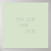 Poster Bonjour Mon Chéri (Devant)