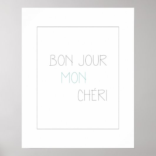 Poster Bonjour Mon Chéri II (Devant)