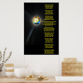 Poster BONJOUR MON NOM EST JÉSUS poème (Cuisine)