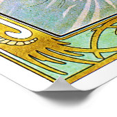 Poster Bonjour, Mucha (Coin)