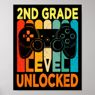Poster Bonjour niveau 2e année jeu vidéo débloqué retour 