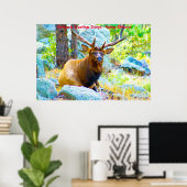 Poster Bonjour Noël Grand-père Hunter Gatherer (Bureau à domicile)