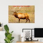 Poster Bonjour Noël Grand-père Hunter Gatherer (Bureau à domicile)