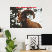 Poster Bonjour Noël Grand-père Hunter Gatherer (Bureau à domicile)