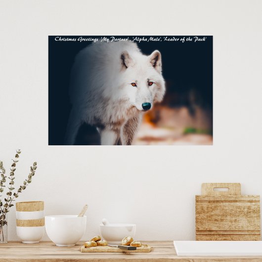 Poster Bonjour Noël Leader du Pack (Cuisine)