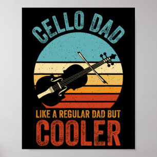 Poster Bonjour Papa Comme Un Papa Régulier Drôle Cello Lo