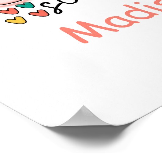 Poster Bonjour Pré-école Arc en Ciel Commencer pré-école (Coin)