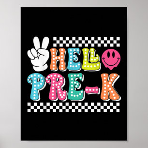Poster Bonjour Pré-k Retour À L'École Enseignant Clroom H