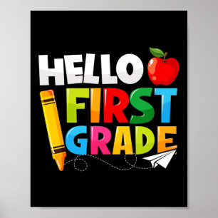 Poster Bonjour Première Année 1ère Année Retour à l'école