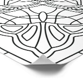 Poster Bonjour Printemps : Mandala Géométrique (Coin)