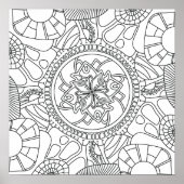Poster Bonjour Printemps : Mandala Incroyable (Devant)