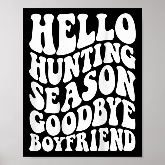 Poster Bonjour saison de chasse Goodbye Husbynd (Devant)