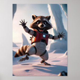 Poster Bonjour, Salut Raccon