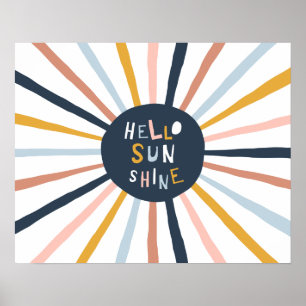 Poster Bonjour Soleil