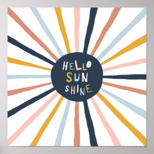 Poster Bonjour Soleil
