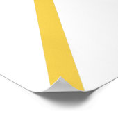 Poster Bonjour Soleil | Jaune Moutarde Moderne Scandi (Coin)