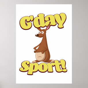 Poster Bonjour Sport