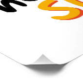 Poster Bonjour Summer Sun avec lunettes de soleil (Coin)