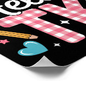 Poster Bonjour Tk Funny Mignonne Retour À L'École Ki Tran (Coin)