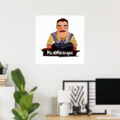 Poster Bonjour voisin (Bureau à domicile)