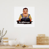 Poster Bonjour voisin (Cuisine)