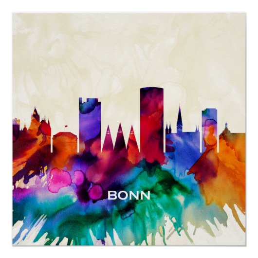 Poster Bonn Skyline (Devant)