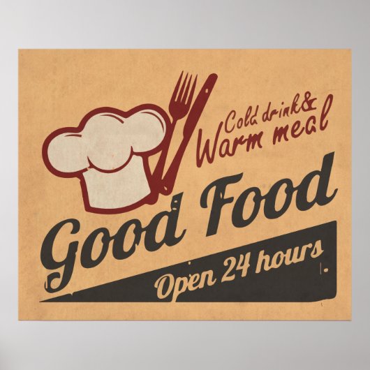 Poster Bonne alimentation (Devant)