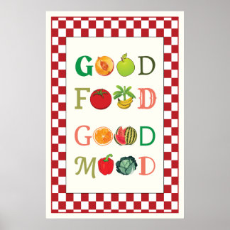 Poster Bonne alimentation bonne humeur