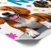 Poster Bonne ambiance et nez mouillés Gribouillages joueu (Coin)