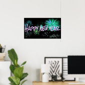 Poster Bonne année (Bureau à domicile)