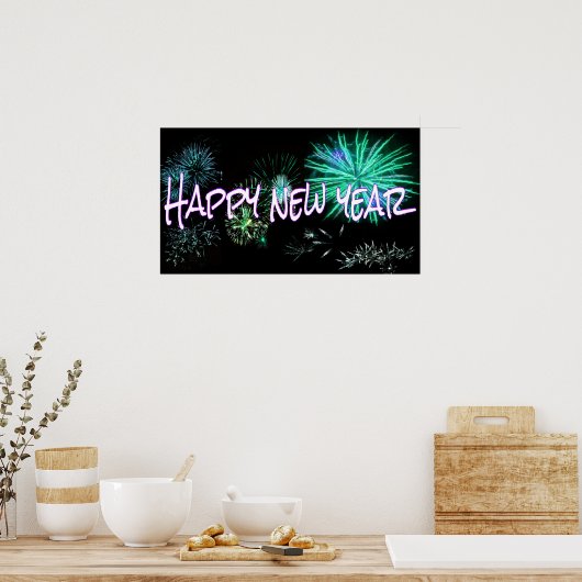 Poster Bonne année (Cuisine)