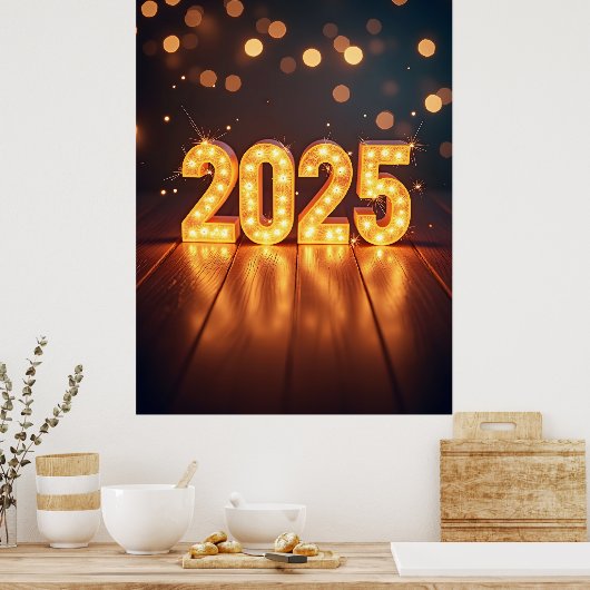 Poster Bonne année 2025 (Cuisine)
