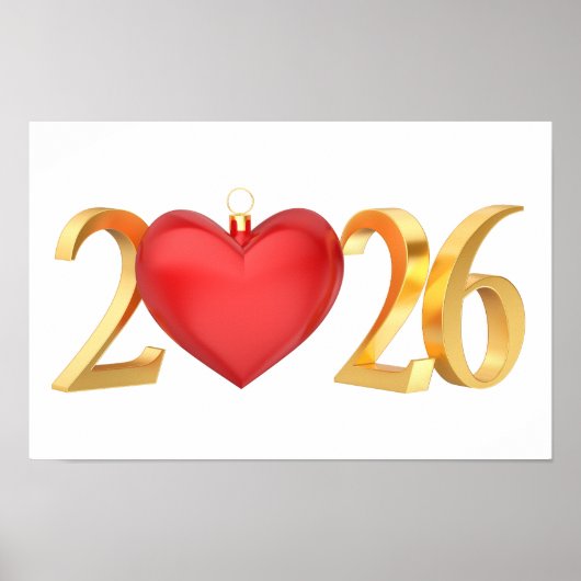 Poster Bonne année 2026 (Devant)