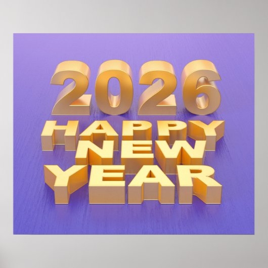 Poster Bonne année 2026 (Devant)