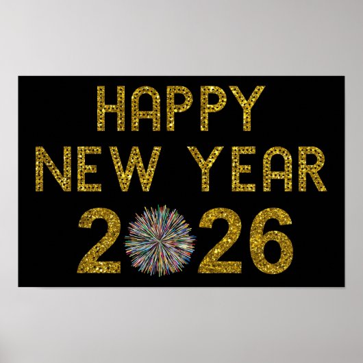 Poster Bonne année 2026 (Devant)