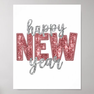 Poster Bonne année 2026 compte à rebours de la fête du No