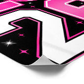 Poster Bonne année 2026 Coquette Bow & boule disco  (Coin)