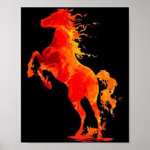 Poster Bonne année 2026 Nouvel An chinois Cheval Zodiaque